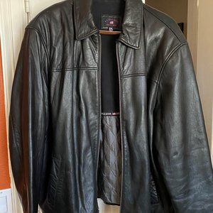 XXL Black Leather Jacket, incredible soft, minor damage to repair